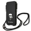 Karl Lagerfeld Torebka KLHCP12MOPHKMK6,1" czarny/black hardcase Saffiano Ikonik Karl`s