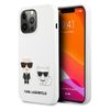 Karl Lagerfeld KLHCP13XSSKCW iPhone 13Pro Max 6,7" hardcase biały/white Silicone Karl & Choupette