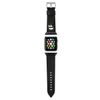 Karl Lagerfeld Pasek KLAWMOKHK AppleWatch 38/40/41mm czarny/black strap Saffiano Karl Heads
