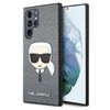 Karl Lagerfeld KLHCS22LSAKHSL S908 S22Ultra srebrny/silver hardcase Saffiano Ikonik Karl`s Head