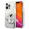 Karl Lagerfeld KLHCP13XGCFS iPhone 13Pro Max 6,7" srebrny/silver hardcase Liquid Glitter Choupette Fun