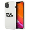 Karl Lagerfeld KLHCP13MSLKLWH iPhone 13/ 14 / 15 6,1" Silicone Stack Logo biały/white