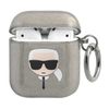 Karl Lagerfeld KLA2UKHGK AirPods 1/2cover czarny/black Glitter Karl`s Head