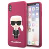 Karl Lagerfeld KLHCI65SLFKFU iPhone Xs Max hardcase fuksja/fushia Silicone Ikonic