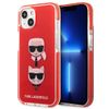 Karl Lagerfeld KLHCP13MTPE2TR iPhone 13/ 14 / 15 6,1" hardcase czerwony/red Karl&Choupette Head