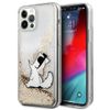 Karl Lagerfeld KLHCP12MGCFD iPhone 12/ 12 Pro 6,1" złoty/gold hardcase Liquid Glitter Choupette Fun