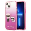 Karl Lagerfeld KLHCP13MTGKCP iPhone 13/ 14 / 15 6,1" hardcase różowy/pink Gradient Ikonik Karl & Choupette