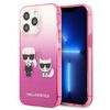 Karl Lagerfeld KLHCP13LTGKCP iPhone 13Pro / 13 6,1" hardcase różowy/pink Gradient Ikonik Karl & Choupette