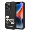 Karl Lagerfeld KLHMP14XSSKCK iPhone 14Pro Max 6,7" hardcase czarny/black Liquid Silicone Karl & Choupette Magsafe
