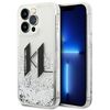 Karl Lagerfeld KLHCP14LLBKLCS iPhone 14Pro 6,1" srebrny/silver hardcase Liquid Glitter Big KL