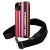 Karl Lagerfeld KLHCP14SSTSTP iPhone 14 / 15 / 13 6,1" hardcase różowy/pink Color Stripes Strap