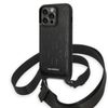Karl Lagerfeld KLHCP14XSTMMK iPhone 14 Pro Max 6,7" hardcase czarny/black Monogram Plaque Logo Strap
