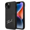 Karl Lagerfeld KLHCP14SCSSK iPhone 14 / 15 / 13 6,1" hardcase czarny/black Signature Logo Cardslot