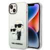 Karl Lagerfeld KLHCP14MHNKCTGT iPhone 14Plus / 15 Plus 6,7" transparent hardcase Gliter Karl&Choupette