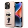 Karl Lagerfeld KLHCP14XSNIKBCP iPhone 14Pro Max 6,7" hardcase różowy/pink Silicone Ikonik