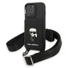 Karl Lagerfeld KLHCP13XSAIPCK iPhone 13Pro Max 6,7" hardcase czarny/black Saffiano Metal Ikonik