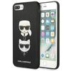 Karl Lagerfeld KLHCI8LSAKICKCBK iPhone7 Plus / 8 Plus czarny/black hardcase Saffiano Karl&Choupette Head