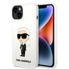 Karl Lagerfeld KLHCP14MSNIKBCH iPhone 14 Plus / 15 Plus 6,7" hardcase biały/white Silicone Ikonik