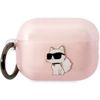 Karl Lagerfeld KLAP2HNCHTCP Airpods Pro2 (2022/2023) cover różowy/pink Ikonik Choupette