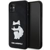 Karl Lagerfeld KLHCN613DRKHNK iPhone 11/ Xr 6.1" czarny/black hardcase Rubber Choupette 3D