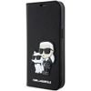 Karl Lagerfeld KLBKP14XSANKCPK iPhone 14Pro Max 6.7" bookcase czarny/black Saffiano Karl & Choupette