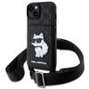 Karl Lagerfeld KLHCP14SCSAKHPCK iPhone14 / 15 / 13 6.1" hardcase czarny/black Crossbody Saffiano Monogram Choupette