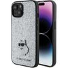 Karl Lagerfeld KLHCP15SGCNPSG iPhone 15 / 14 / 13 6.1" srebrny/silver hardcase Fixed Glitter Choupette Logo Metal Pin