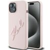 Karl Lagerfeld KLHCP15SSKSBMCP iPhone 15 / 14 / 13 6.1" różowy/pink hardcase Silicone Karl Script