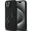 Karl Lagerfeld KLHCP15SSKSBMCK iPhone 15 / 14 / 13 6.1" czarny/black hardcase Silicone Karl Script