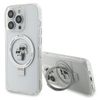 Karl Lagerfeld KLHMP15LHMRSKCH iPhone 15Pro 6.1" biały/white hardcase Ring Stand Karl&Choupettte MagSafe