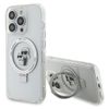 Karl Lagerfeld KLHMP14LHMRSKCH iPhone 14 Pro 6.1" biały/white hardcase Ring Stand Karl&Choupettte MagSafe