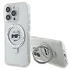 Karl Lagerfeld KLHMP15XHMRSCHH iPhone 15 Pro Max 6.7" biały/white hardcase Ring Stand Choupette Head MagSafe