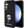 Karl Lagerfeld KLHCS24MGKNPSK S24+ S926 czarny/black hardcase Fixed Glitter Ikonik Logo Metal Pin