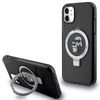 Karl Lagerfeld KLHMN61HMRSKCK iPhone 11 / Xr 6.1" czarny/black hardcase Ring Stand Karl&Choupettte MagSafe