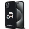 Karl Lagerfeld KLHMP15SSKCHPPLK iPhone 15 / 14 / 13 6.1" czarny/black hardcase Silicone Karl & Choupette MagSafe