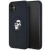 Karl Lagerfeld KLHMN61SCMKCRHK iPhone 11 / Xr 6.1" czarny/black hardcase Silicone Karl & Choupette MagSafe