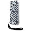 Karl Lagerfeld KLHCP15XHZBPKCCK iPhone 15 Pro Max 6.7" czarny/black hardcase IML Zebra Pattern & Cord