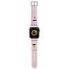 Karl Lagerfeld Pasek KLAWMSLKCNP Apple Watch 38/40/41mm różowy/pink strap 3D Rubber Karl&Choupette Heads