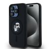 Karl Lagerfeld KLHMP15LSCMKCRHK iPhone 15 Pro 6.1" czarny/black hardcase Silicone Karl & Choupette MagSafe