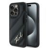 Karl Lagerfeld KLHCP14SPQDSMGK iPhone14 / 15 / 13 6.1" czarny/black hardcase Diagonal Quilted Script