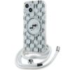 Karl Lagerfeld KLHMP15SHCKCKLCT iPhone15 / 14 / 13 6.1" transparent hardcase IML Crossbody Monogram Karl & Choupette Head MagSafe