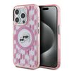 Karl Lagerfeld KLHMP15LHMCKMHP iPhone 15Pro 6.1" różowy/pink IML Monogram Karl&Choupette Head MagSafe