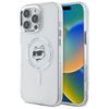 Karl Lagerfeld KLHMP16LHLSCHH iPhone Pro 6.3" biały/white hardcase IML Metal Choupette Head MagSafe