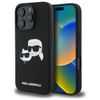 Karl Lagerfeld KLHMP16LSKCHPPLK iPhone16 Pro 6.3" czarny/black hardcase Silicone Double Heads Print MagSafe