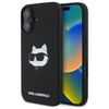 Karl Lagerfeld KLHMP16SSCHPPLK iPhone16 6.1" czarny/black hardcase Silicone Choupette Head Print MagSafe