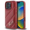 Karl Lagerfeld KLHCP16LPQDSMGR iPhone16 Pro 6.3" czerwony/red hardcase Quilted Signature