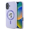 Karl Lagerfeld KLHMP16SSCMKCRHU iPhone16 6.1" fioletowy/purple hardcase Silicone Karl&Choupette Ring MagSafe