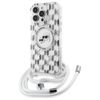 Karl Lagerfeld KLHMP16XHCKCKLCT iPhone   16 Pro Max 6.9" transparent hardcase IML Crossbody Monogram Karl & Choupette Head MagSafe