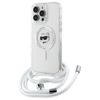 Karl Lagerfeld KLHMP16LHCCHNT iPhone 16  Pro 6.3" hardcase transparent IML Choupette Head & Cord Magsafe