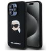 Karl Lagerfeld KLHMP15XSKHPPLK iPhone 15 Pro Max 6.7" czarny/black hardcase Silicone Karl Head Print MagSafe